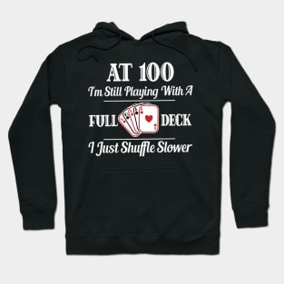 100Th 100 Cards Hoodie